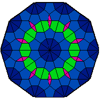 Quasicrystal Delaunay Graph